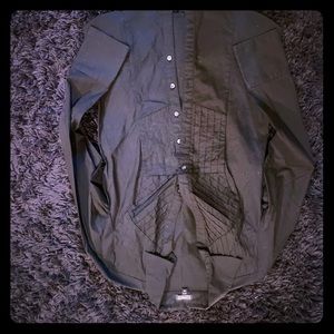 2 Express Blouses. Size Medium. White & Black.